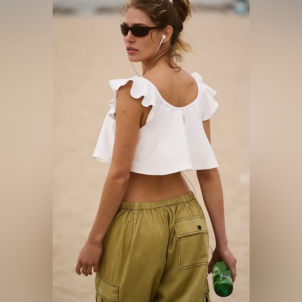 NWT Free People Off Duty Flounce Tank - Picture 4 of 11